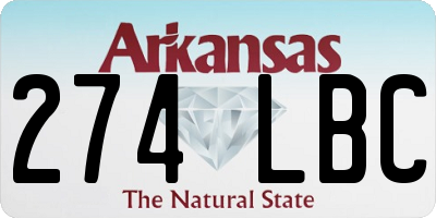 AR license plate 274LBC
