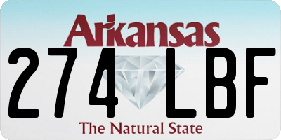 AR license plate 274LBF