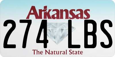 AR license plate 274LBS