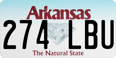 AR license plate 274LBU