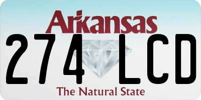 AR license plate 274LCD