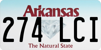 AR license plate 274LCI