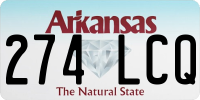 AR license plate 274LCQ