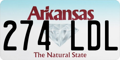 AR license plate 274LDL