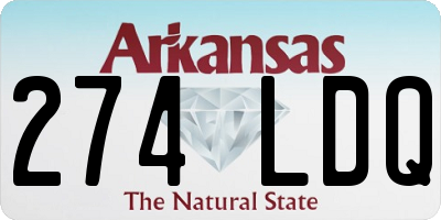 AR license plate 274LDQ