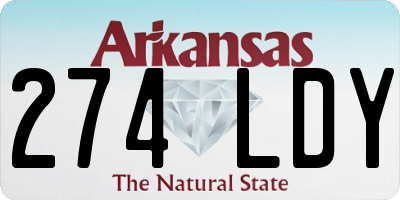AR license plate 274LDY