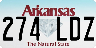 AR license plate 274LDZ