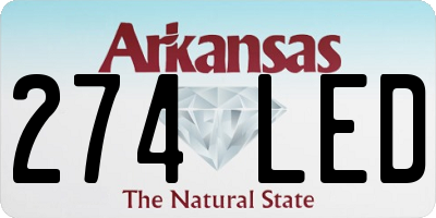 AR license plate 274LED