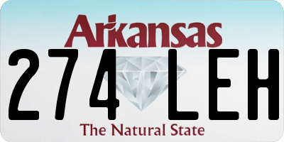 AR license plate 274LEH