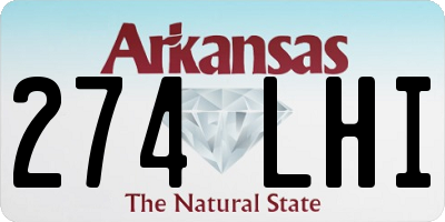 AR license plate 274LHI