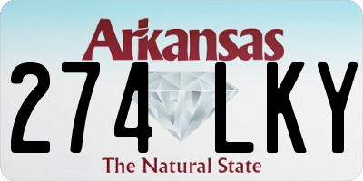 AR license plate 274LKY