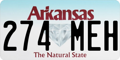 AR license plate 274MEH