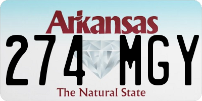 AR license plate 274MGY