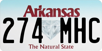 AR license plate 274MHC