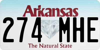 AR license plate 274MHE