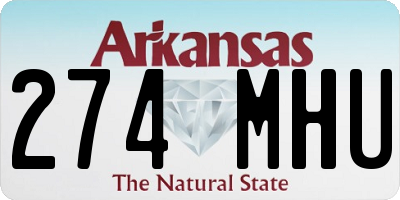 AR license plate 274MHU
