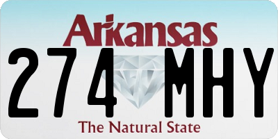 AR license plate 274MHY
