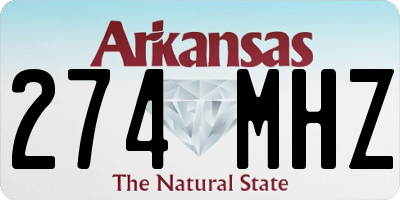 AR license plate 274MHZ