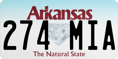 AR license plate 274MIA