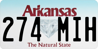 AR license plate 274MIH