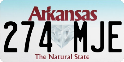AR license plate 274MJE