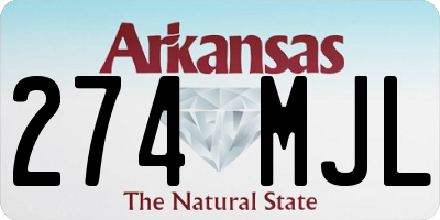 AR license plate 274MJL