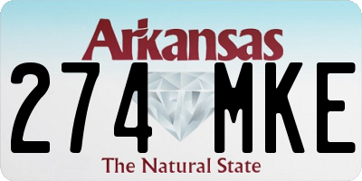 AR license plate 274MKE
