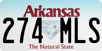 AR license plate 274MLS