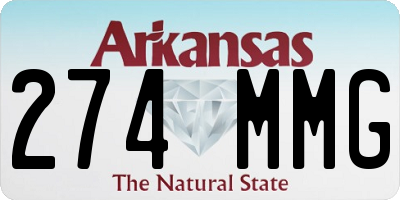 AR license plate 274MMG