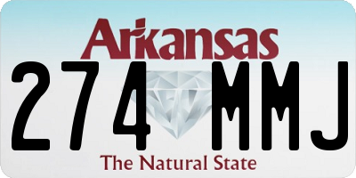 AR license plate 274MMJ