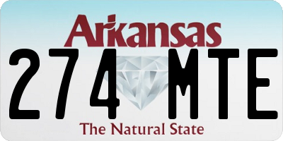 AR license plate 274MTE
