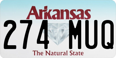 AR license plate 274MUQ