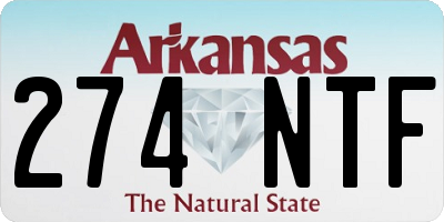 AR license plate 274NTF