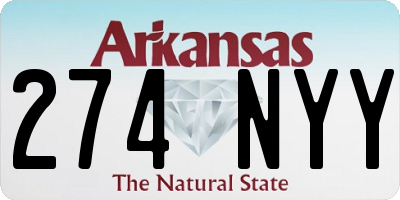 AR license plate 274NYY