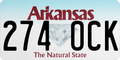 AR license plate 274OCK