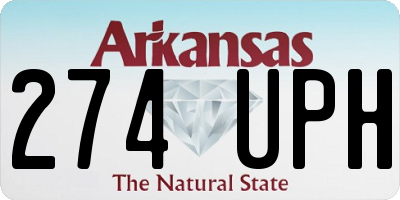 AR license plate 274UPH