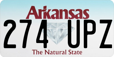 AR license plate 274UPZ