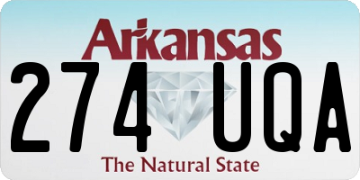 AR license plate 274UQA