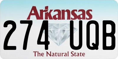 AR license plate 274UQB