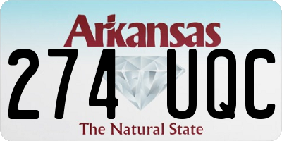 AR license plate 274UQC