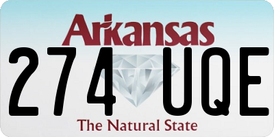 AR license plate 274UQE