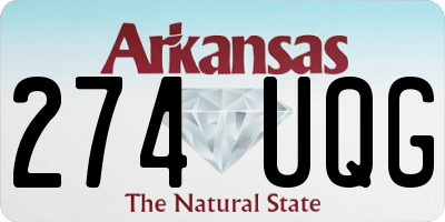 AR license plate 274UQG