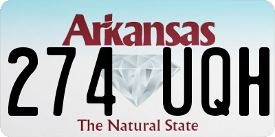 AR license plate 274UQH