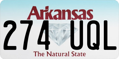 AR license plate 274UQL