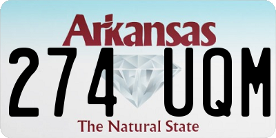 AR license plate 274UQM
