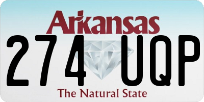 AR license plate 274UQP