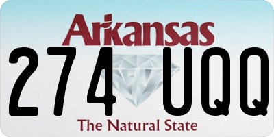 AR license plate 274UQQ