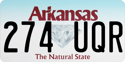 AR license plate 274UQR