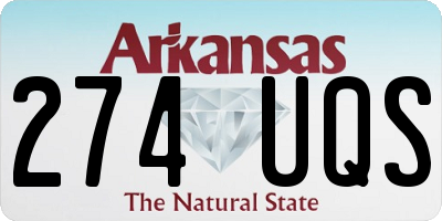 AR license plate 274UQS