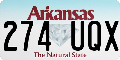 AR license plate 274UQX